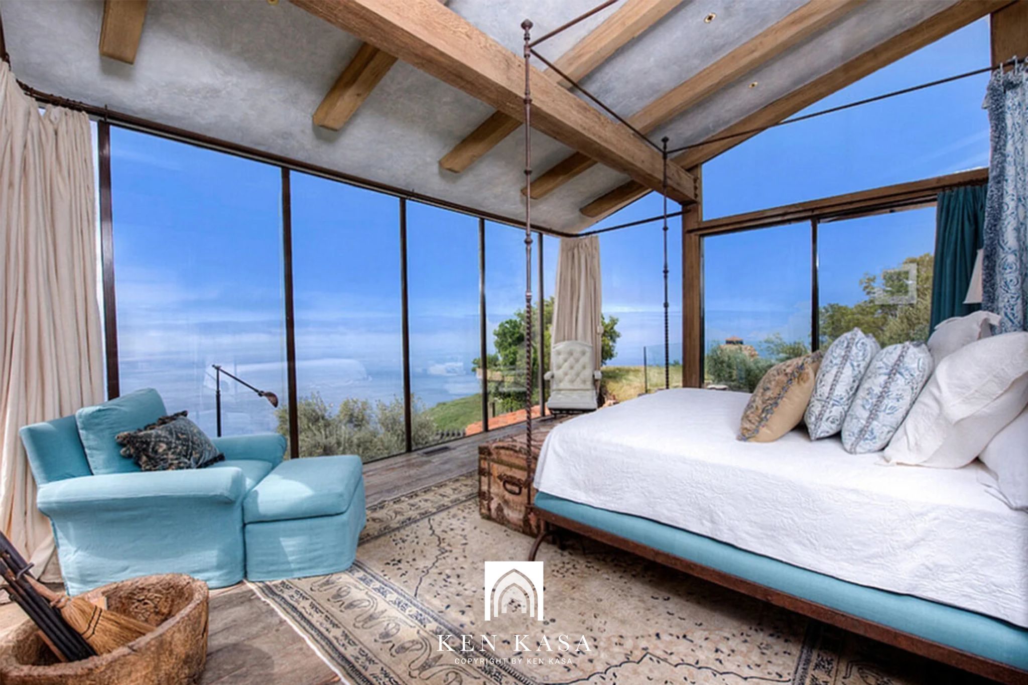 mẫu thiết kế phòng homestay đẹp kiểu địa trung hải